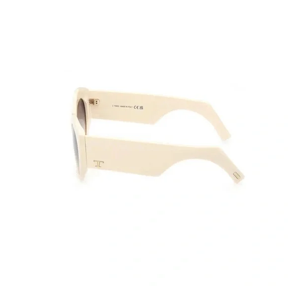 Tod\'s Cream Round Sunglasses Tod main image 4
